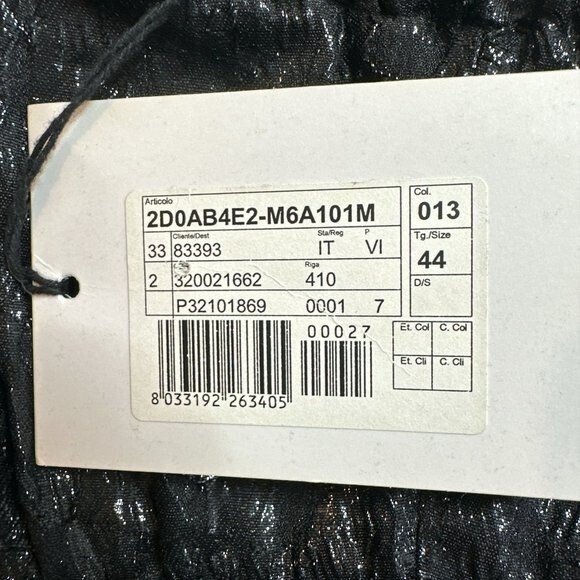 M Missoni Black Silk Blend Metallic Mini Dress Size US 8 NWT Glam Fairy - Picture 11 of 13